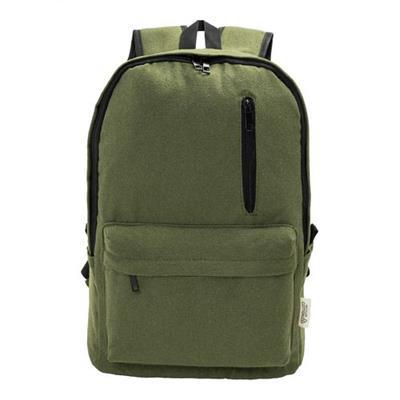 Sac à dos pour ordinateur en Canvas recyclé Loran Vert