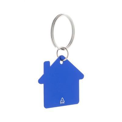 Porte-clés en aluminium recyclé forme maison Piero