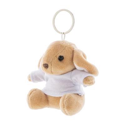 Porte-clés lapin en peluche avec T-shirt Lambino
