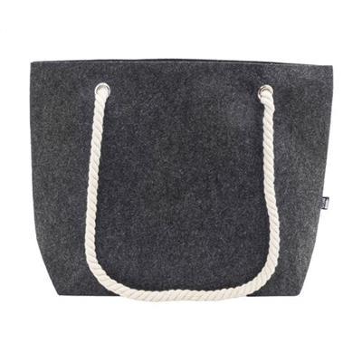 Sac de plage ou de shopping pratique en RPET Ziico Gris anthracite
