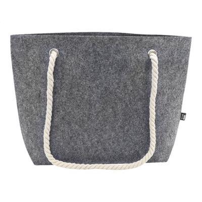 Sac de plage ou de shopping pratique en RPET Ziico Gris