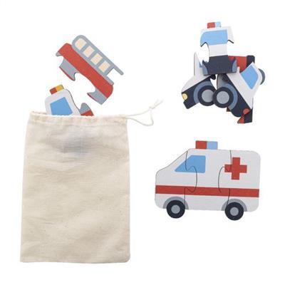 Jeu de puzzle pour enfants en contreplaqué Malia Multicouleur