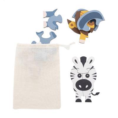 Jeu de puzzle pour enfants en contreplaqué Malia Naturel