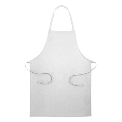 Tablier de cuisine en coton recyclé et RPET Tephon Blanc
