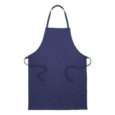 Tablier de cuisine en coton recyclé et RPET Tephon Bleu marine