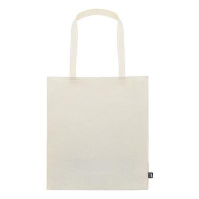 Sac shopping avec soufflet en RPET Gino Beige