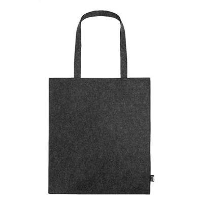 Sac shopping avec longues poignées en RPET Divios Gris anthracite