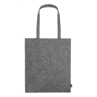 Sac shopping avec longues poignées en RPET Divios Gris