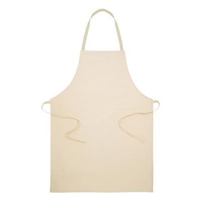 tablier de cuisine en coton recyclé robuste Jarben Beige