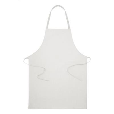 tablier de cuisine en coton recyclé robuste Jarben Blanc