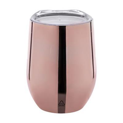 Mug isotherme 350 ml en acier inox recyclé Mintino Rose