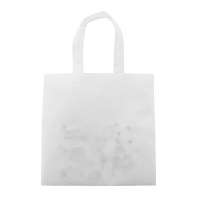 Sac de Noël à colorier en non-tissé RPET Sadiene Blanc