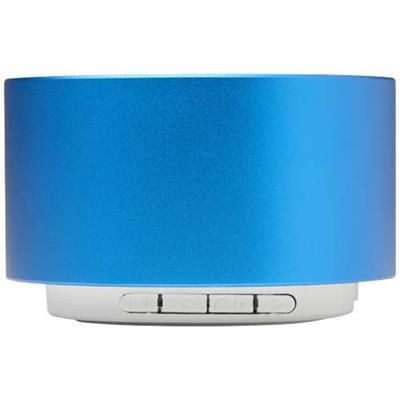 OBG PUB - Enceinte sans fil de 3 W en aluminium recyclé Site Bleu roi Enceinte sans fil de 3 W en aluminium recyclé Site Bleu roi