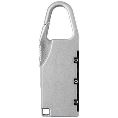 Cadenas à combinaison robuste pour bagages Apezan Argent