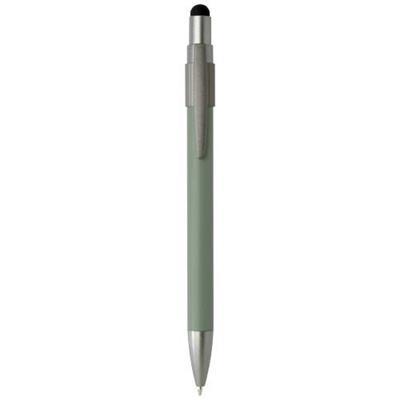 Stylo bille avec stylet et toupie antistress Zaino Vert