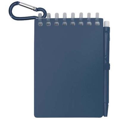 Set carnet souple en papier et stylo bille Regosia Bleu