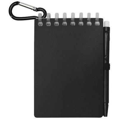 Set carnet souple en papier et stylo bille Regosia Noir
