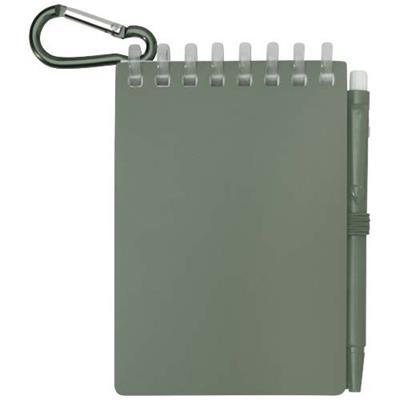 Set carnet souple en papier et stylo bille Regosia Vert