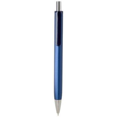 Stylo bille élégant avec finition métallique Grego Bleu marine