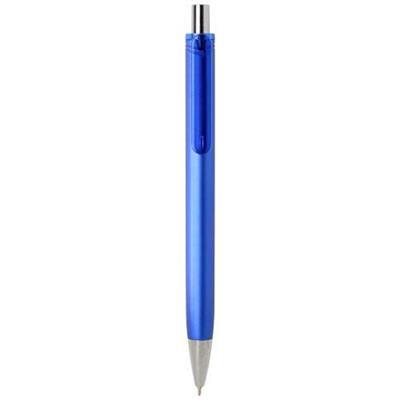 Stylo bille élégant avec finition métallique Grego Bleu roi