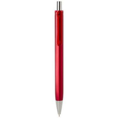 Stylo bille élégant avec finition métallique Grego Rouge