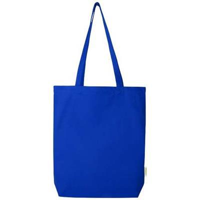 Sac shopping en coton biologique durable Berhem Bleu roi