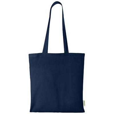 Sac shopping en coton biologique robuste Pezolia Bleu marine