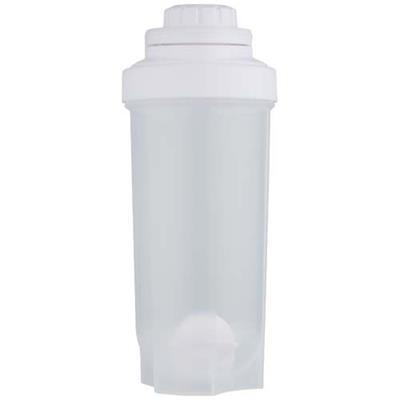 Bouteille de sport 700 ml avec bille de shaker Mio Blanc