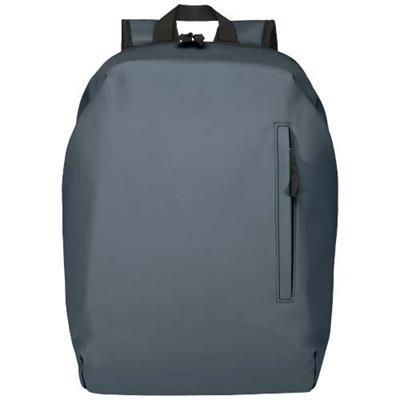 OBG.PUB - Sac à dos antivol pratique en PU recyclé Reckium Bleu marine Sac à dos antivol pratique en PU recyclé Reckium Bleu marine