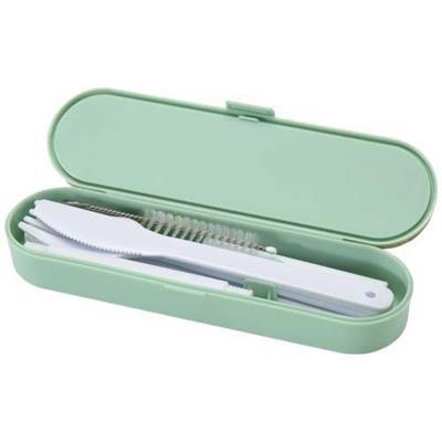 OBG.PUB - Ensemble de couverts avec couvercle en bambou Posa Vert Ensemble de couverts avec couvercle en bambou Posa Vert