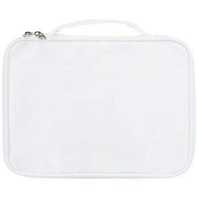 Trousse de maquillage élégante en RPET Napito Blanc
