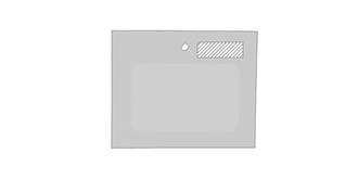 Badge ensemencé en carton recyclé Binos - Impression Haut