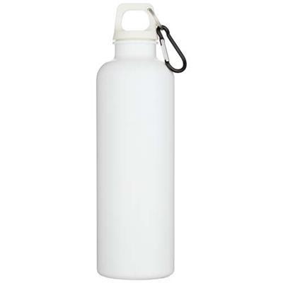 Bouteille d’eau 750 ml en plastique recyclé Touvia Blanc