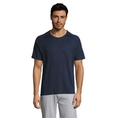 T-Shirt pratique effet respirant en polyester Viro Bleu de Prusse