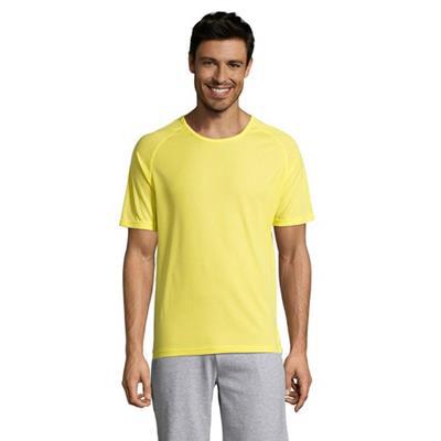 T-Shirt pratique effet respirant en polyester Viro Jaune canari