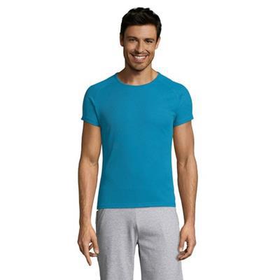 T-Shirt pratique effet respirant en polyester Viro Turquoise