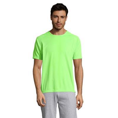 T-Shirt pratique effet respirant en polyester Viro Vert anis