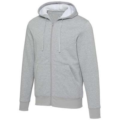 Sweat à capuche élégant intégralement zippé Nuriom Gris