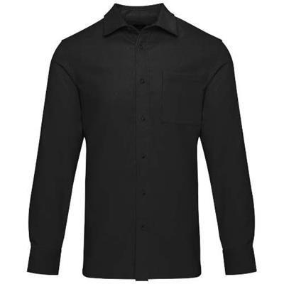 Chemise unisexe en velours côtelé élégante Juanio Noir