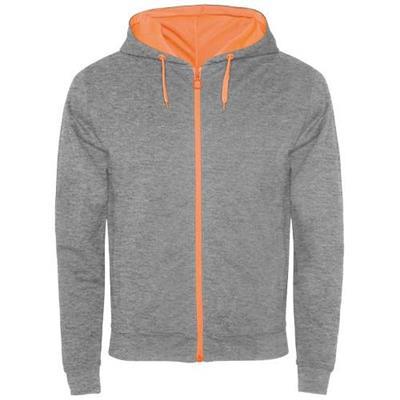 Veste de survêtement unisexe en polaire Yalefan Gris / Orange
