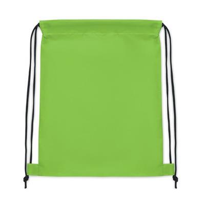 Sac à dos avec cordon en RPET pour enfants Tiroly Vert citron