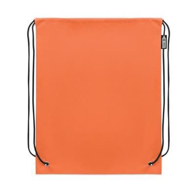 Sac à cordon en RPET non tissé avec cordon Kamil Orange