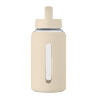 Bouteille élégante en verre borosilicate 600ml Soy Beige
