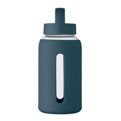 Bouteille élégante en verre borosilicate 600ml Soy Bleu marine