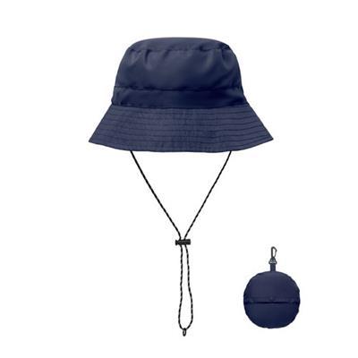 Chapeau de pêcheur déperlant en polyester Jacko Bleu marine