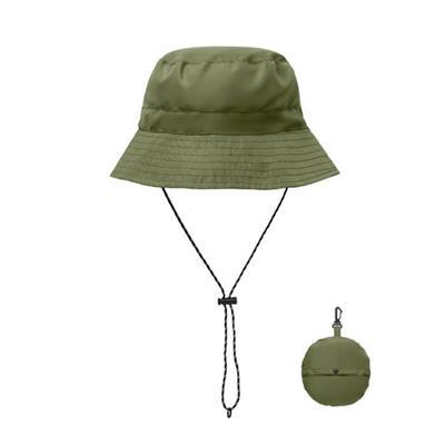 Chapeau de pêcheur déperlant en polyester Jacko Vert militaire
