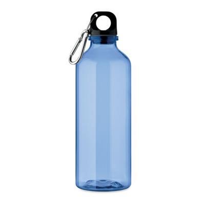 Bouteille d'eau en RPET 500ml avec mousqueton Piar Bleu