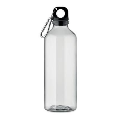 Bouteille d'eau en RPET 500ml avec mousqueton Piar Transparent