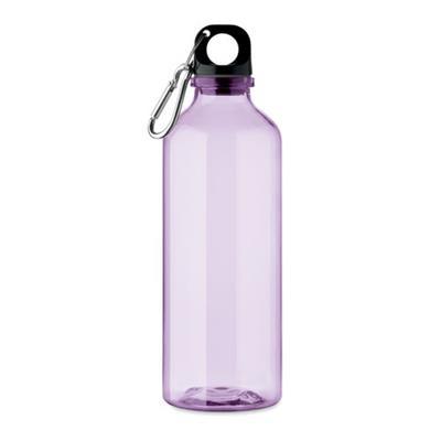 Bouteille d'eau en RPET 500ml avec mousqueton Piar Violet
