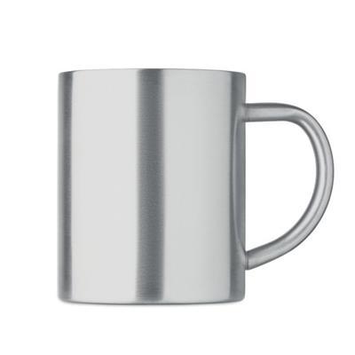 Mug en acier inoxydable recyclé 260 ml Roypeno Argent